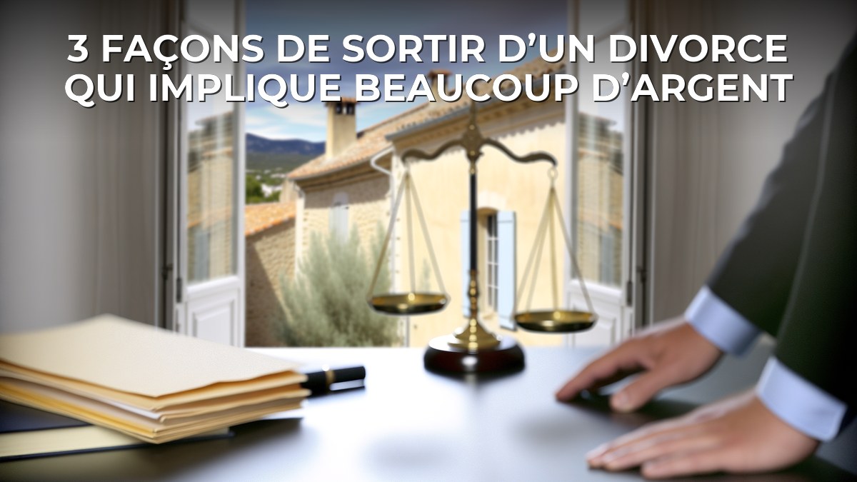 3 façons de sortir d’un divorce qui implique beaucoup d’argent