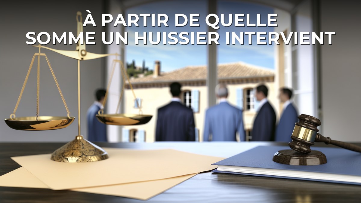 À partir de quelle somme un huissier intervient