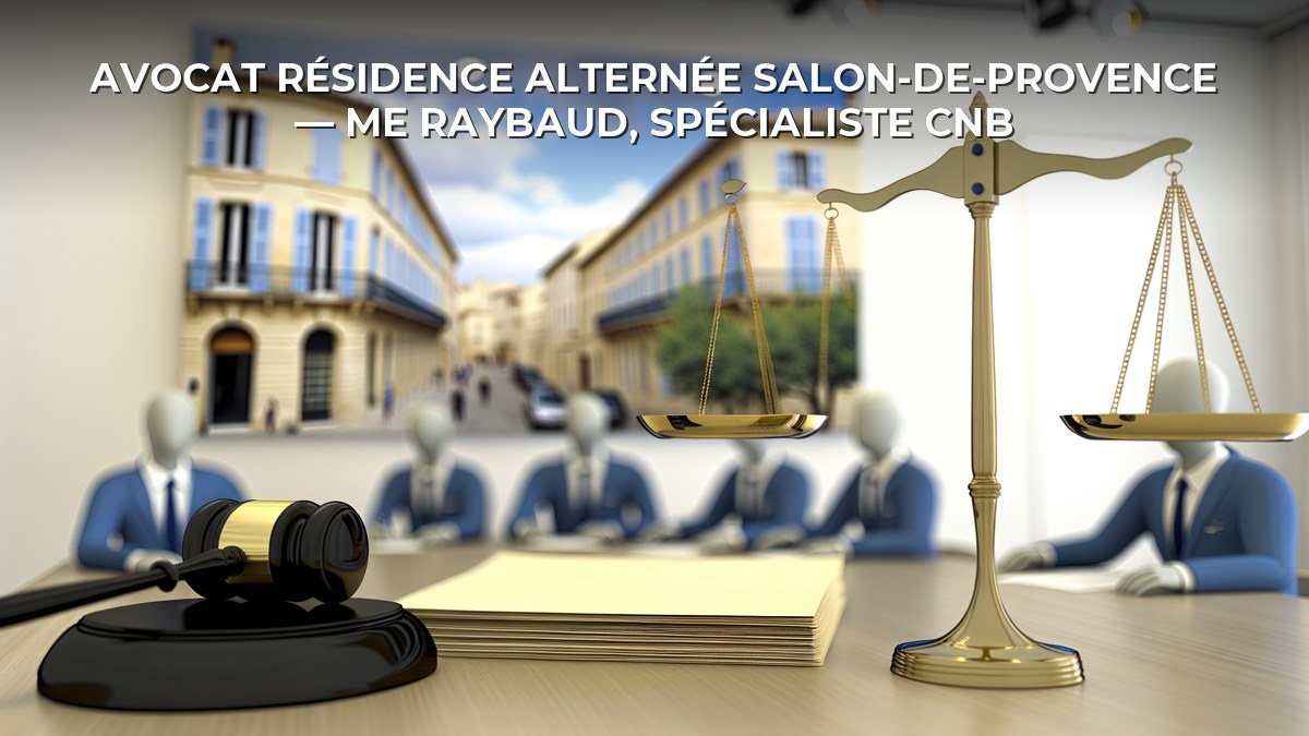 Avocat résidence alternée Salon-de-Provence — Me Raybaud, spécialiste CNB
