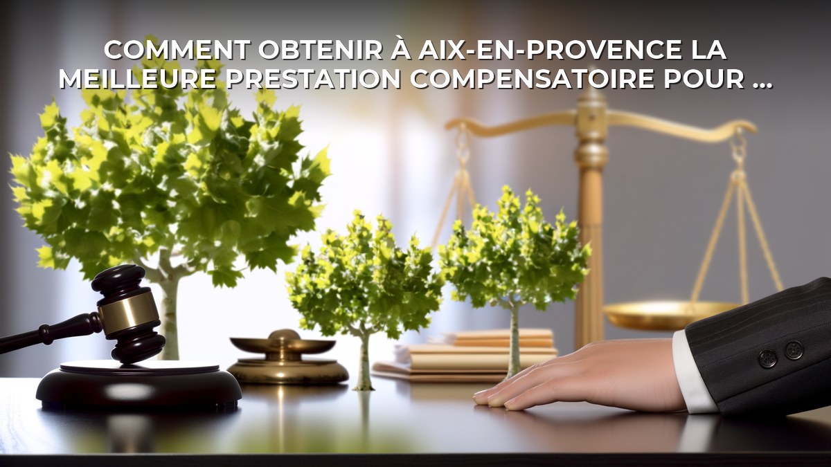 Comment obtenir à Aix-en-Provence la meilleure prestation compensatoire pour un divorce