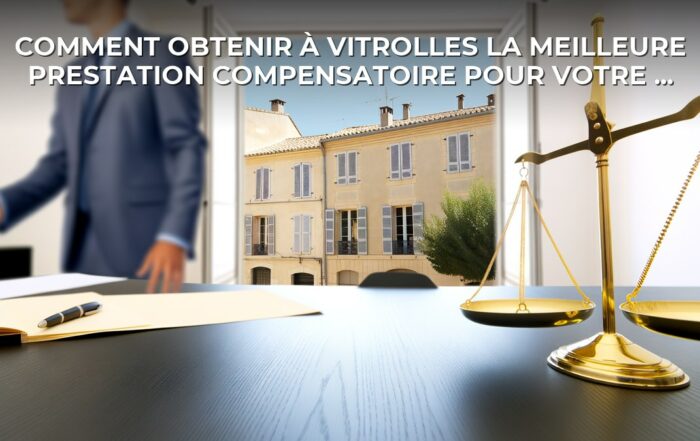 Comment obtenir à Vitrolles la meilleure prestation compensatoire pour votre divorce
