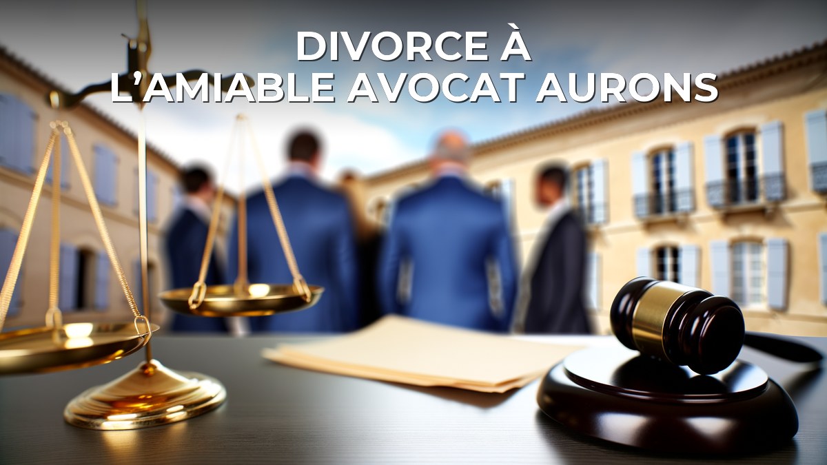 Divorce à l’amiable avocat Aurons