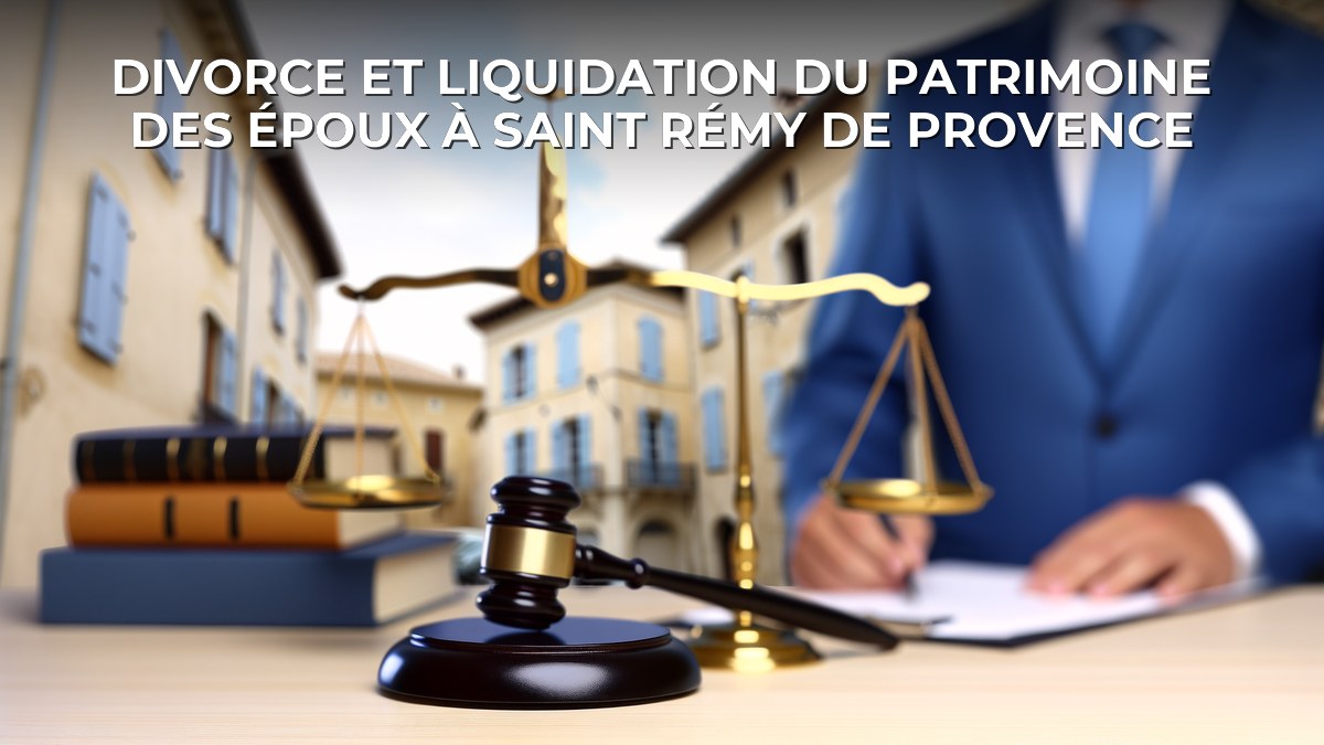 Divorce et liquidation du patrimoine des époux à Saint Rémy de Provence