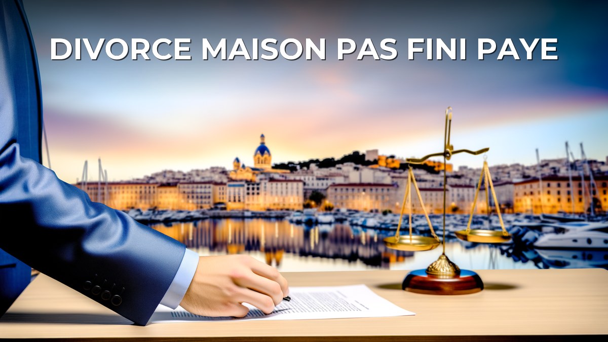Divorce maison pas fini paye