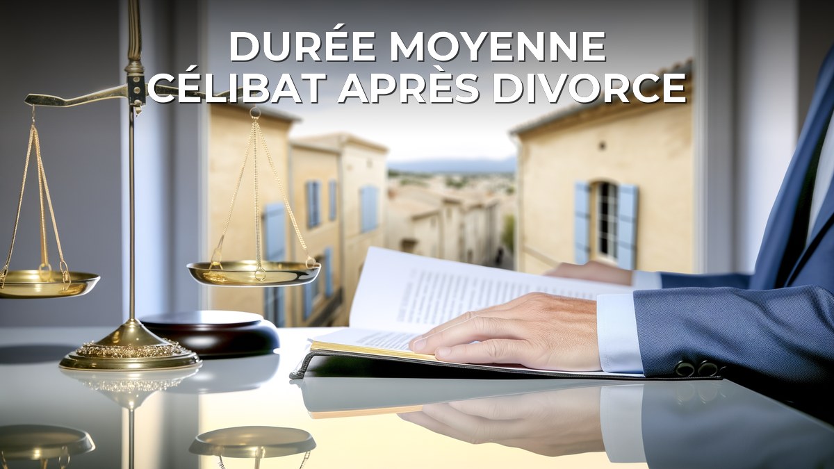 Durée moyenne célibat après divorce