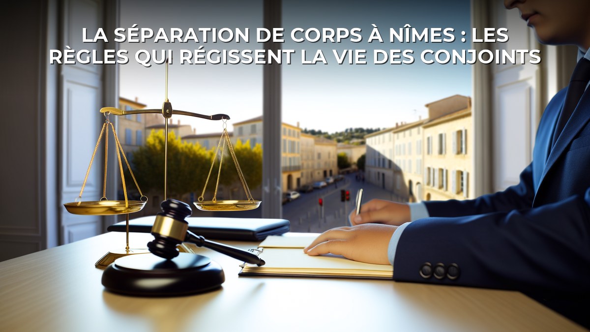 La séparation de corps à Nîmes : les règles qui régissent la vie des conjoints