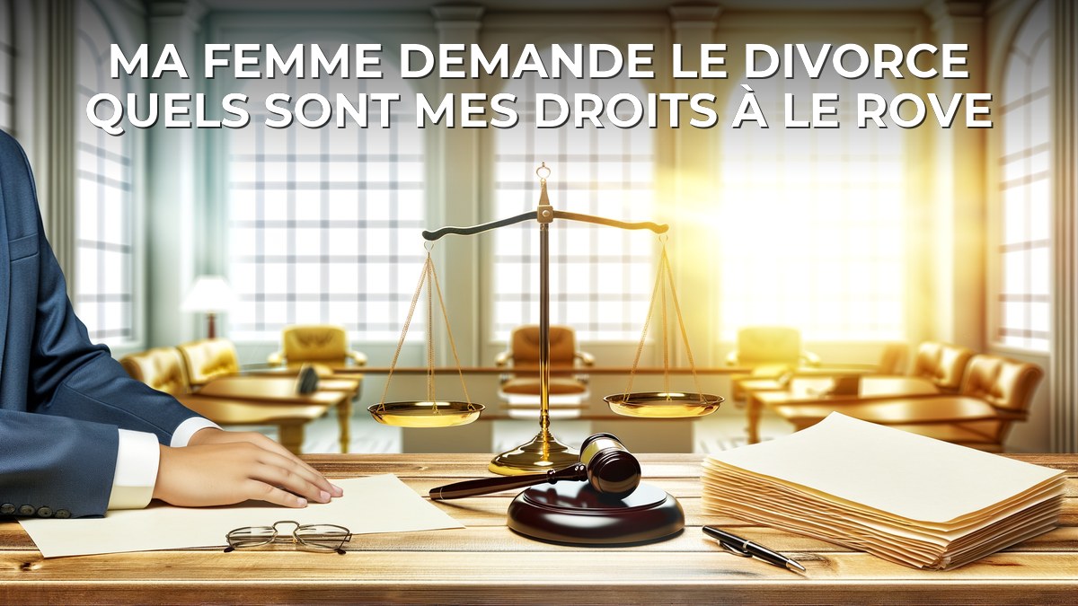 Ma femme demande le divorce quels sont mes droits à Le Rove