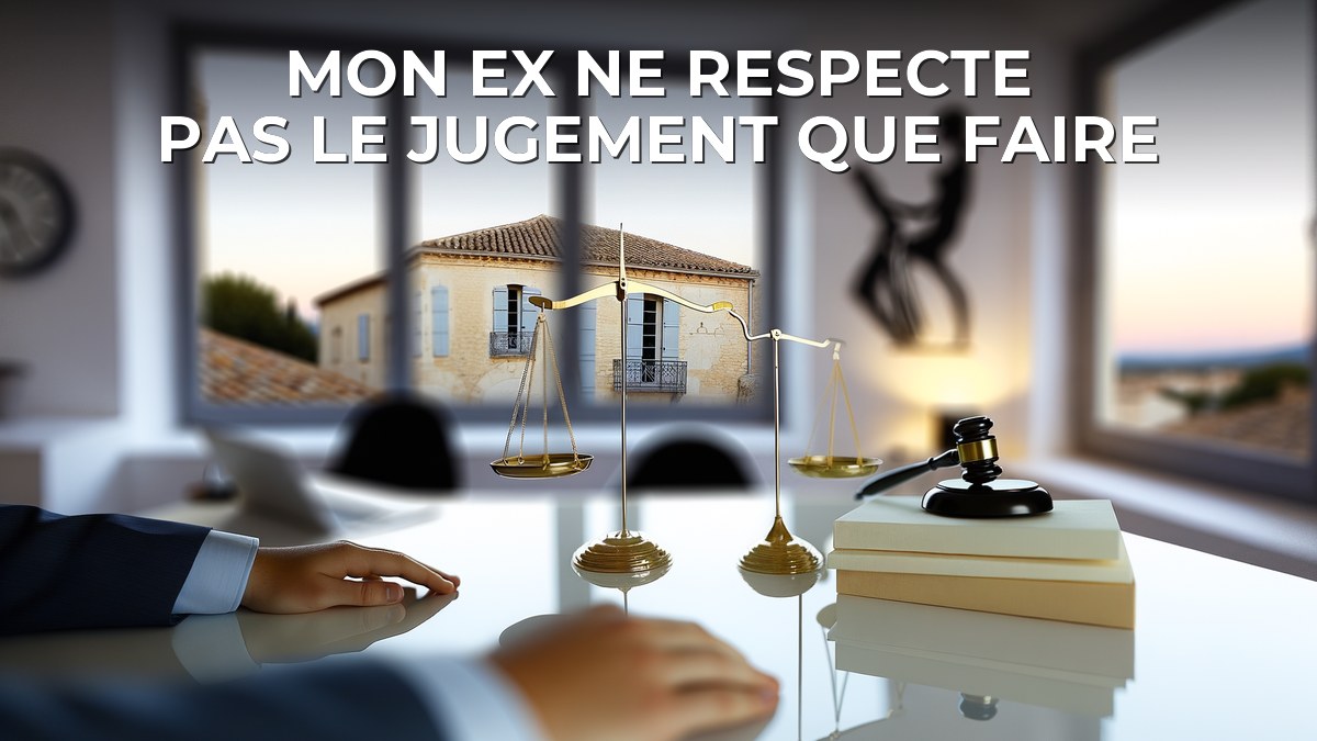 Mon ex ne respecte pas le jugement que faire