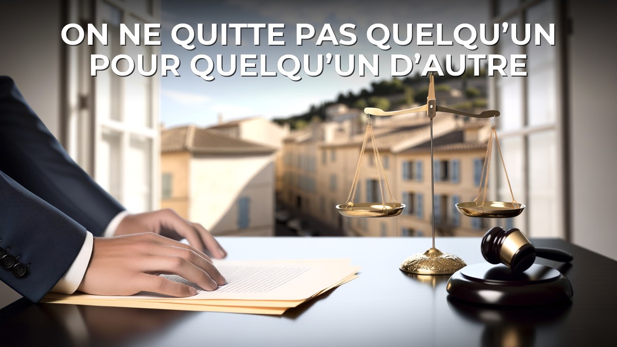 On ne quitte pas quelqu’un pour quelqu’un d’autre
