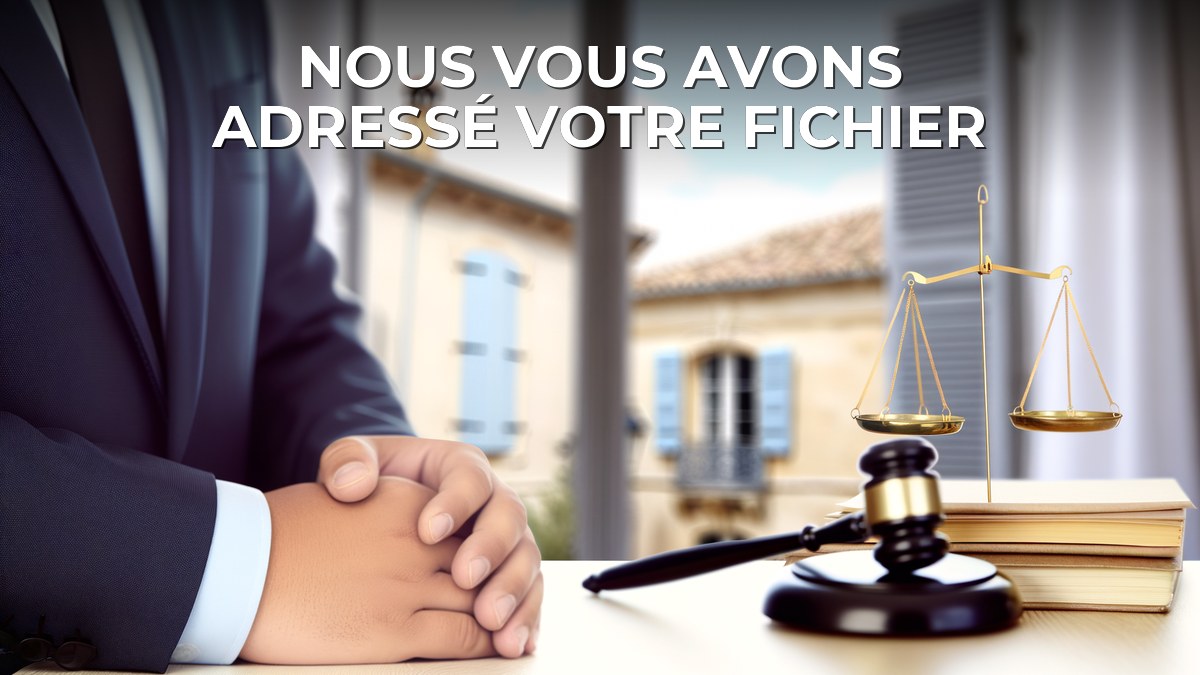 Nous vous avons adressé votre fichier