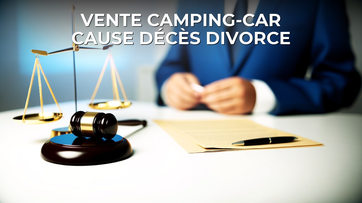 Vente camping-car cause décès divorce