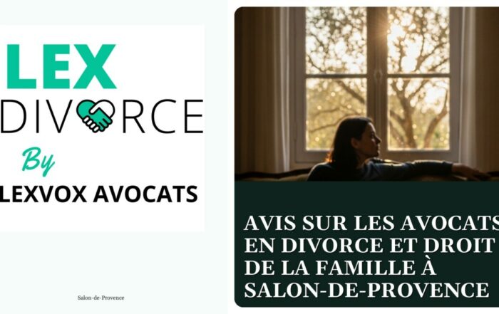 Avis sur les avocats en divorce et droit de la famille à Salon-de-Provence — cabinet LEXVOX Avocats, Salon-de-Provence