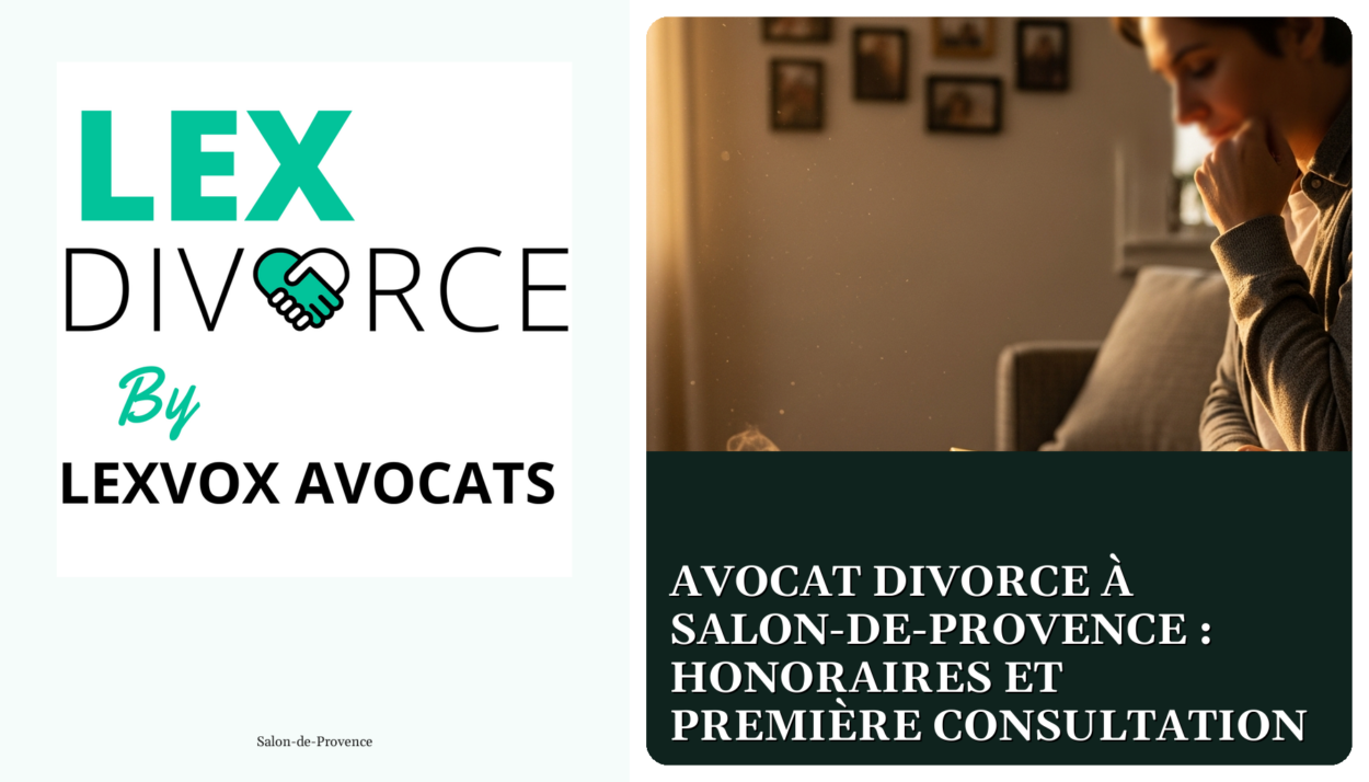 Avocat divorce à Salon-de-Provence : honoraires et première consultation