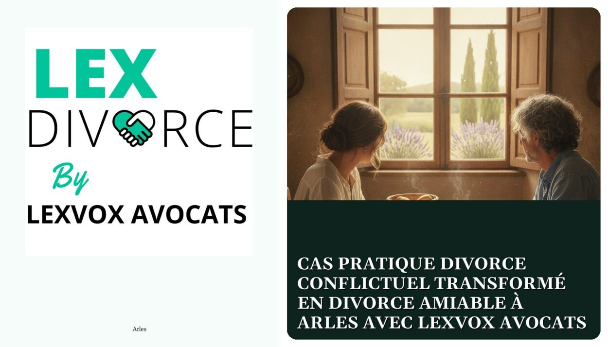 Cas pratique divorce conflictuel transformé en divorce amiable à Arles avec LEXVOX AVOCATS — cabinet LEXVOX Avocats, Arles