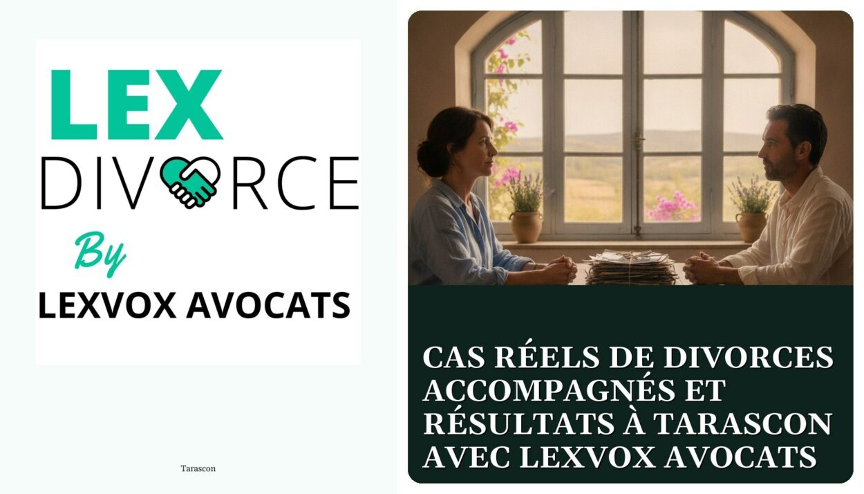 Cas réels de divorces accompagnés et résultats à Tarascon avec LEXVOX AVOCATS — cabinet LEXVOX Avocats, Tarascon