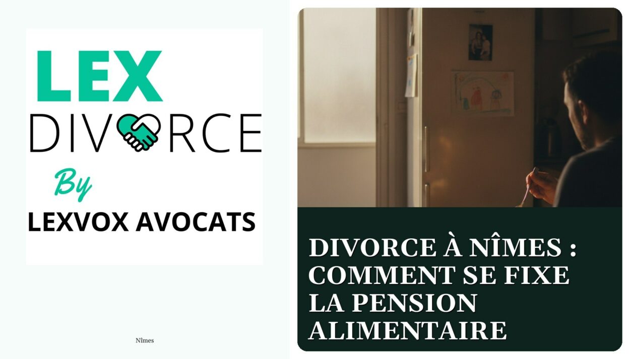 Divorce à Nîmes : comment se fixe la pension alimentaire — cabinet LEXVOX Avocats, Nîmes