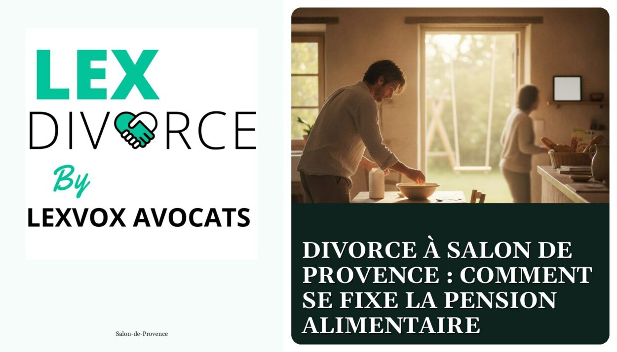 Divorce à Salon de Provence : comment se fixe la pension alimentaire — cabinet LEXVOX Avocats, Salon-de-Provence