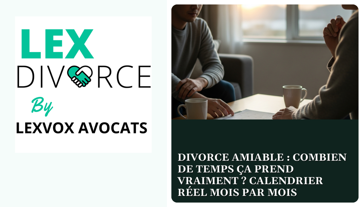 Divorce amiable : combien de temps ça prend vraiment ? Calendrier réel mois par mois