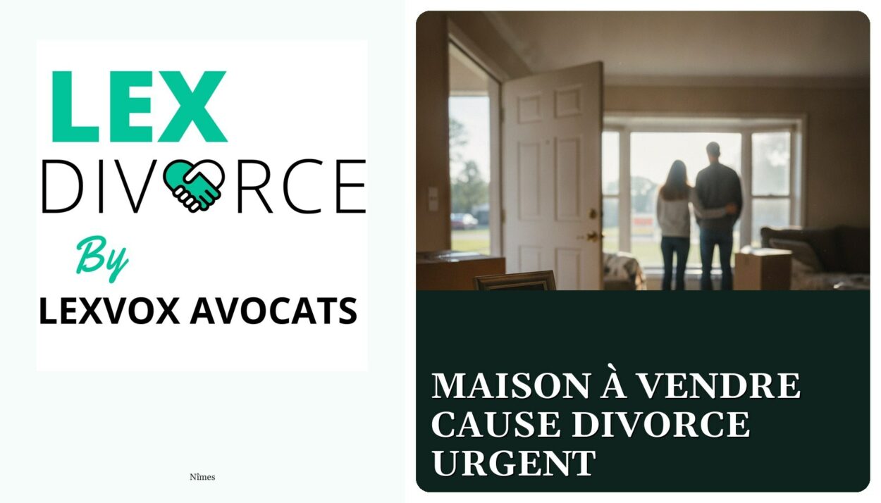 Maison à vendre cause divorce urgent — cabinet LEXVOX Avocats, Nîmes