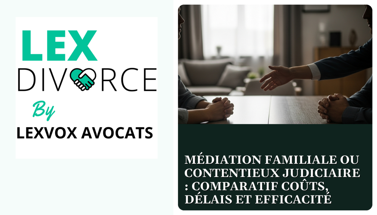 Médiation familiale ou contentieux judiciaire : comparatif coûts, délais et efficacité