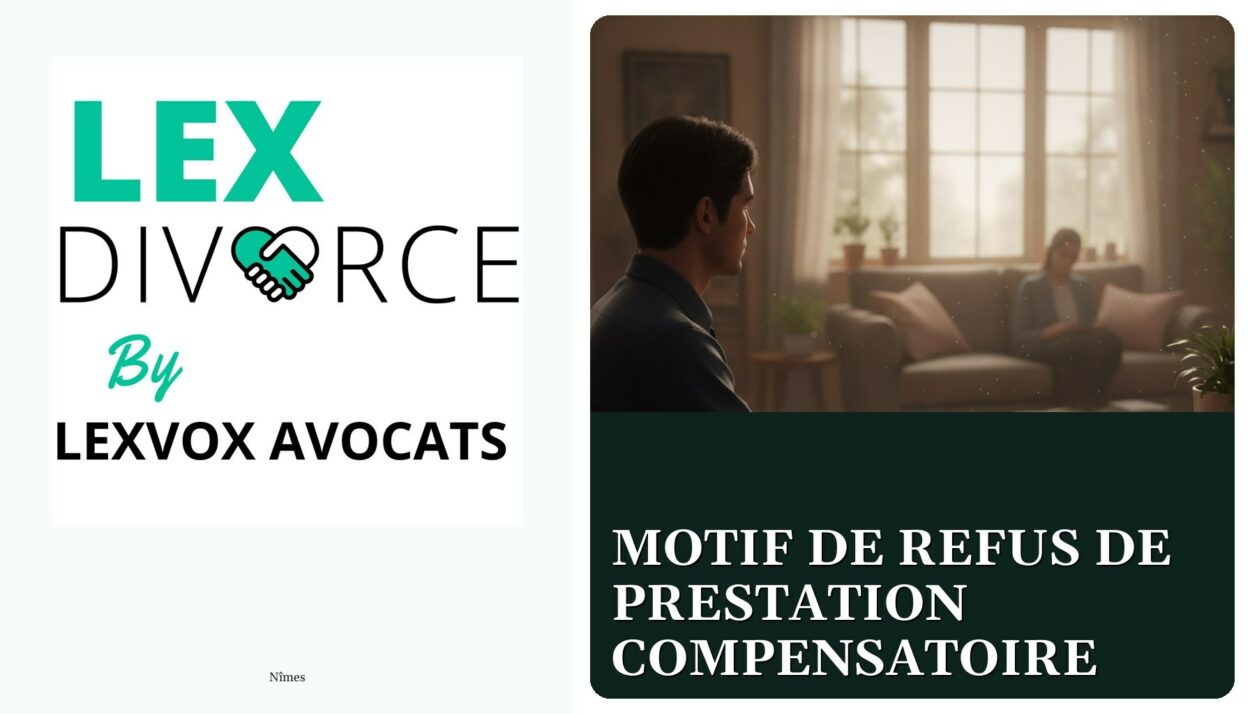 Motif de refus de prestation compensatoire — cabinet LEXVOX Avocats, Nîmes