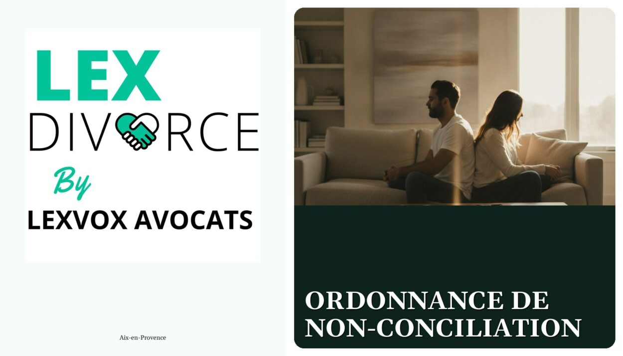 Ordonnance de non-conciliation — cabinet LEXVOX Avocats, Aix-en-Provence