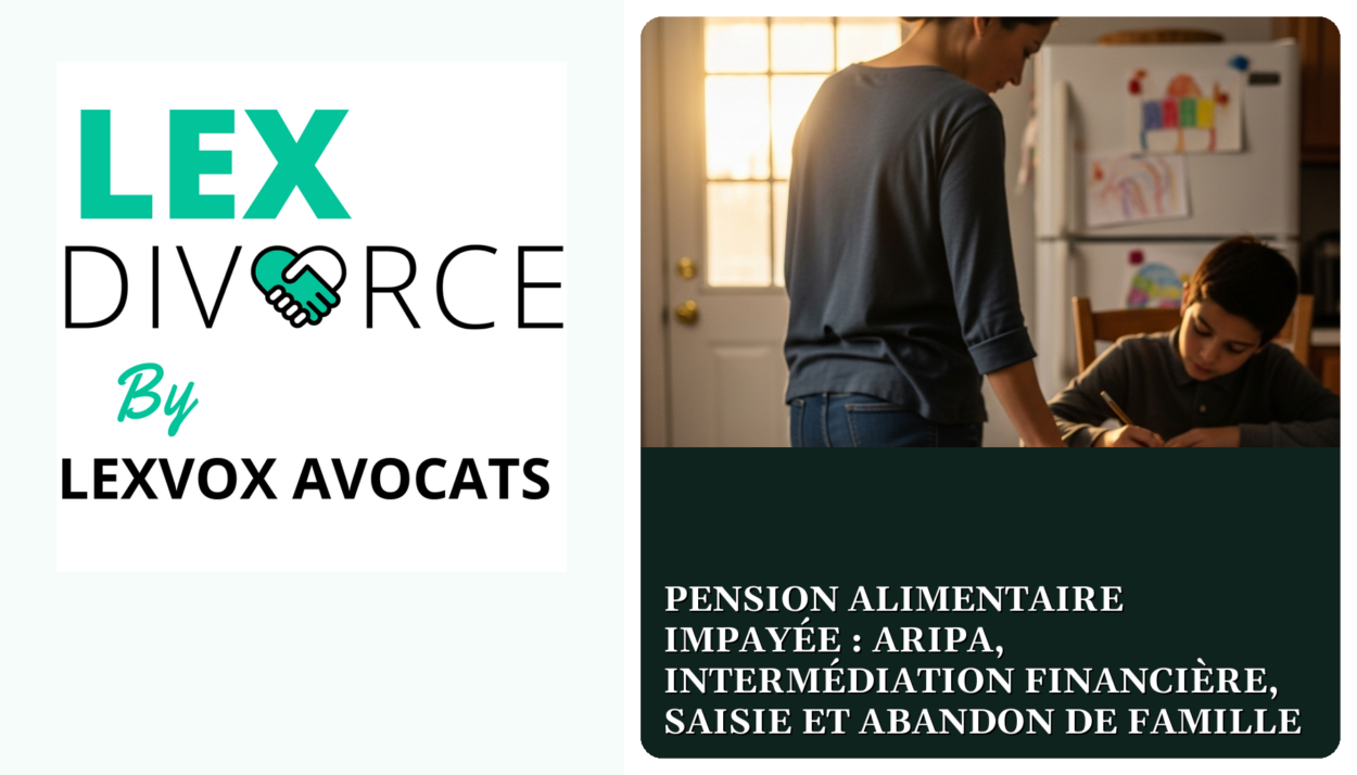 Pension alimentaire impayée : ARIPA, intermédiation financière, saisie et abandon de famille