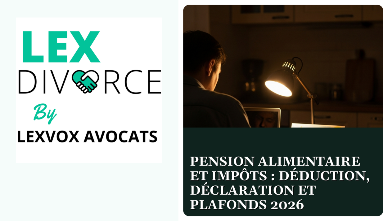 Pension alimentaire et impôts : déduction, déclaration et plafonds 2026