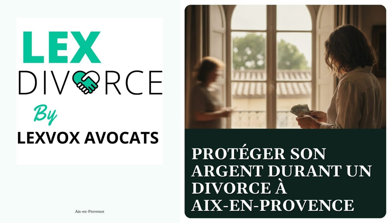 Protéger son argent durant un divorce à Aix-en-Provence — cabinet LEXVOX Avocats, Aix-en-Provence