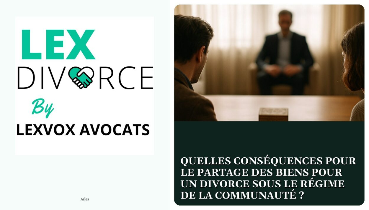 Quelles conséquences pour le partage des biens pour un divorce sous le régime de la communauté ? — cabinet LEXVOX Avocats, Arles