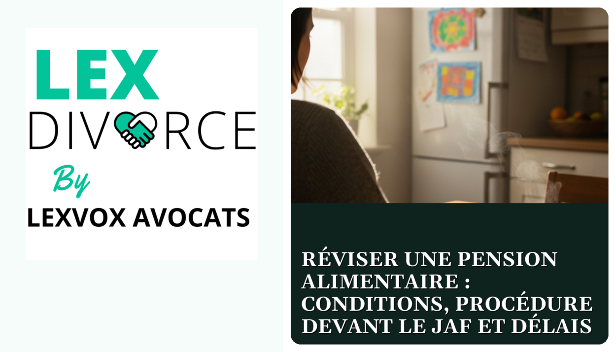 Réviser une pension alimentaire : conditions, procédure devant le JAF et délais