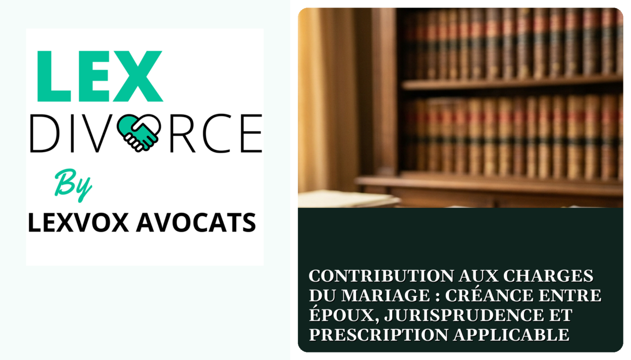 Contribution aux charges du mariage : créance entre époux, jurisprudence et prescription applicable